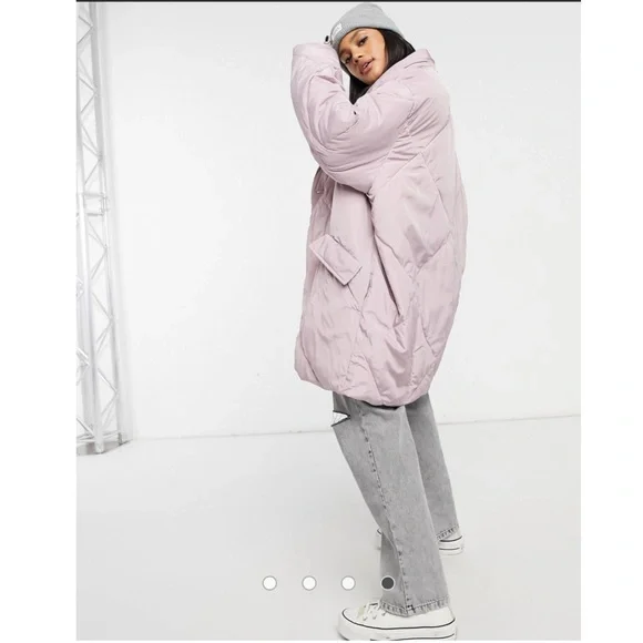 Free People Ella Puffer Women's Oversized Long Coat Size S - Picture 2 of 7